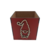 Caixa MDF Cachepot de Natal 10,5x10,5cm Vermelho - comprar online