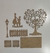 ARVORE CASAL COM CERCA NA BASE 20,5X10X26CM - comprar online