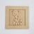 QUADRO 20X20CM GIRAFA COM FUNDO