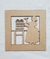 QUADRO 20X20CM MULHER COM GAIOLA