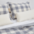 Cubrecama De Tusor Cuadrillé Reversible Twin Size