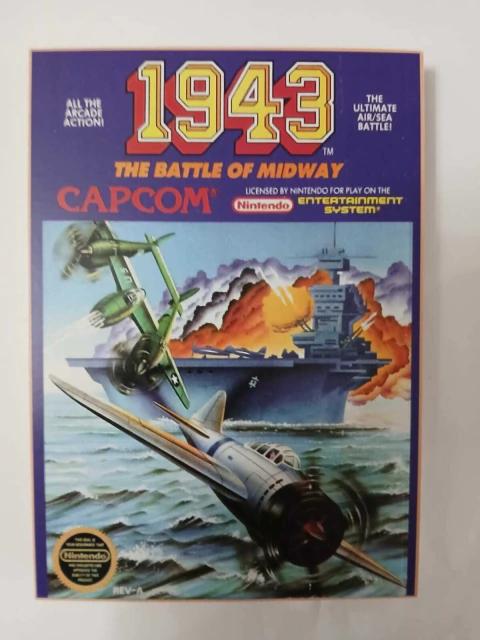 Cartel plano 1943 la batalla de Midway 17 cm x 12 cm.