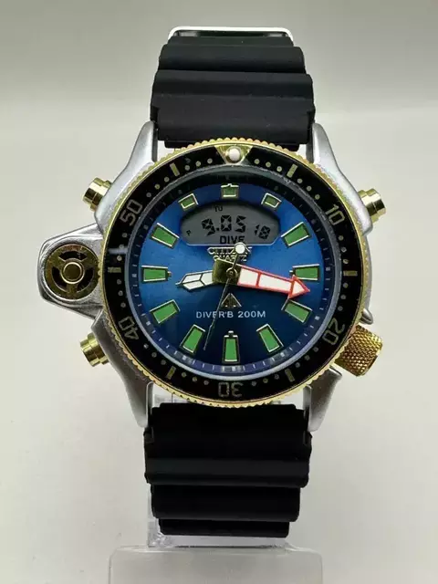 CITIZEN AQUALAND PRETO AZUL 42MM - comprar online