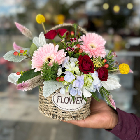 Mini canasta flower - comprar en línea