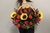 Canasta floral rosas y girasoles