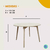 Mesa Comedor Redonda Nordica - comprar online