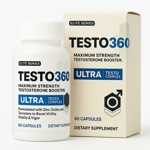 Testo 360 60 Capsulas Suplemento Natural para vitalidad y Testosterona