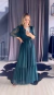 VESTIDO CELINA VERDE-PETRÓLEO - Sibele Ferreira Moda Evangélica e Executiva