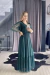 VESTIDO CELINA VERDE-PETRÓLEO - comprar online