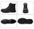 Botas de segurança impermeáveis para homens, Botas de trabalho em aço indestr