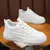 Plataforma ao ar livre dos homens tênis casual moda branco runing sapatos de ca - comprar online