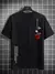 Camisas masculina verão tamanho solto 100% algodão rosa estampa casual slim f na internet