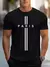 100% algodão puro masculino verão solto oversized paris impressão casual fino - Levore
