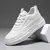 Plataforma ao ar livre dos homens tênis casual moda branco runing sapatos de ca na internet
