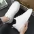 Plataforma ao ar livre dos homens tênis casual moda branco runing sapatos de ca - Levore