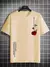Camisas masculina verão tamanho solto 100% algodão rosa estampa casual slim f - Levore