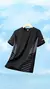 Camiseta de corrida masculina verão gelo seda fina superior impressão reflexiv - loja online
