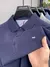 Camisa polo de manga curta bordada masculina, top de picolé, de algodão puro, - comprar online