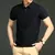 Camisa polo de manga curta masculina, seda de gelo sólida, seda traceless, cami na internet