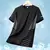 Camiseta de corrida masculina verão gelo seda fina superior impressão reflexiv - Levore