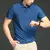 Camisa polo de manga curta masculina, seda de gelo sólida, seda traceless, cami - Levore
