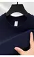 100% algodão puro verão high-end marca masculina manga curta em torno do pesco
