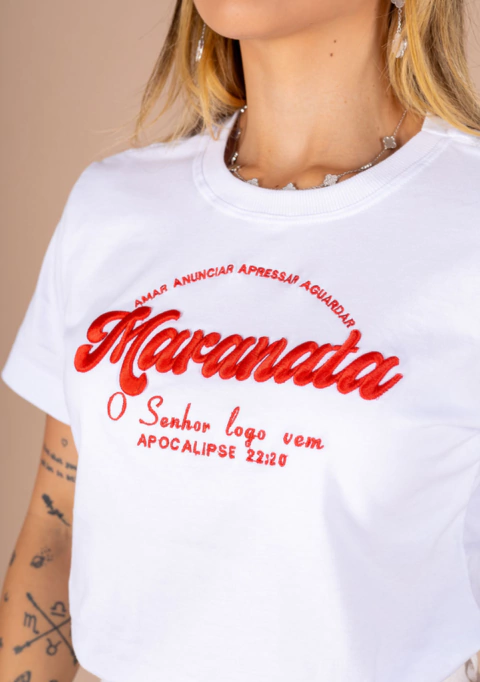 Tshirt Bordada Maranata