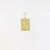 Pingente Placa de Letra - Banhado a Ouro 18K