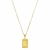 Placa de Letra Pequena- Banhada a Ouro 18K