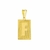 Placa de Letra Pequena- Banhada a Ouro 18K - loja online