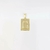 Pingente Placa de Letra - Banhado a Ouro 18K - comprar online