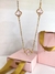 Colar Trevo Rosa Cristal - Banhado a Ouro 18k - comprar online