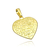 Pingente Coração Love - Banhado a Ouro 18K