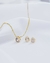 Conjunto Ponto de Luz Gota - Banhado a Ouro 18K - comprar online