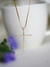 Colar Pingente Cruz Média - Banhado a Ouro 18K - comprar online