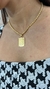 Pingente Placa de Letra - Banhado a Ouro 18K - comprar online