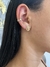 Brinco Redondo Cruz - Banhado a Ouro 18K
