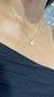 Colar Pingente Coração Cravejado - Banhado a Ouro 18K