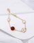 Pulseira Joaninha Flores - Banhado a Ouro 18K - comprar online