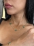 Colar Trevo Verde Virgínia - Banhado a Ouro 18k