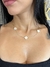 Colar Trevo Branco - Banhado a Ouro 18k