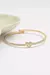 Bracelete Coração Cravejado - Banhado a Ouro 18k - comprar online