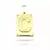 Pingente Placa de Letra - Banhado a Ouro 18K - floripagoldparaelas