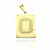 Pingente Placa de Letra - Banhado a Ouro 18K - floripagoldparaelas
