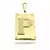 Pingente Placa de Letra - Banhado a Ouro 18K - loja online