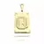 Imagem do Pingente Placa de Letra - Banhado a Ouro 18K