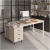 Escritorio Moderno Con Cajoneras 140x60x75cm Para Oficina - comprar en línea