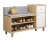 Zapatero Organizador Probador Con Cajonera 67altox90x32cm