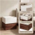 Velador Vanguardia Combinable 2 Cajones 45x47x34cm Melamina - comprar en línea
