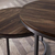 Juego Mesa De Centro Lateral Living Redonda Doble Madera Color Marrón - Home Design
